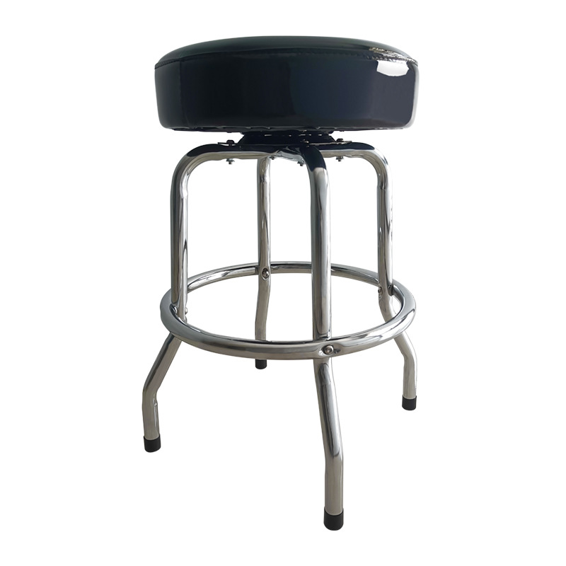 Home Bar Stools - 360도 회전이 가능한 검은색 기타 의자,