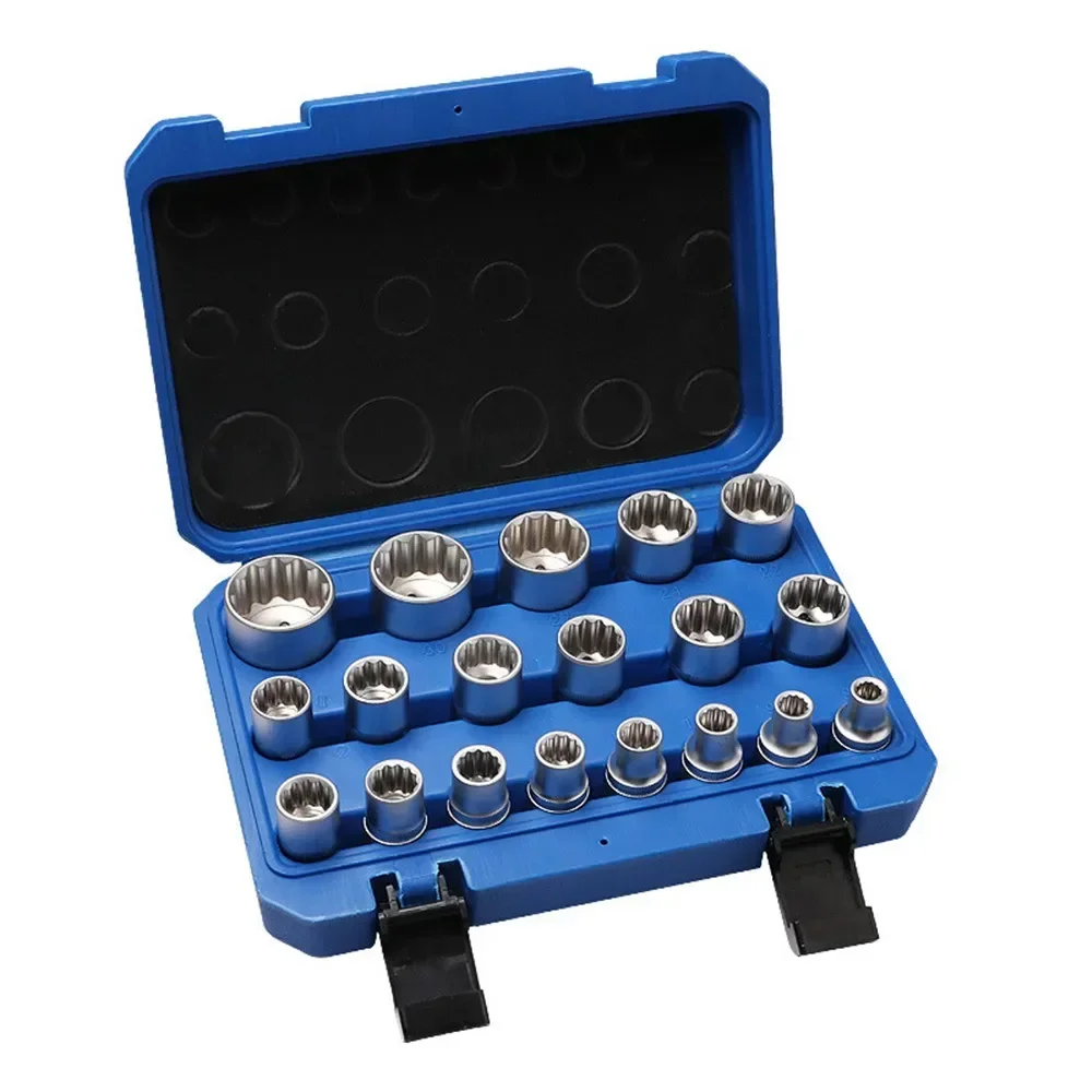 12 포인트 소켓 렌치 세트 8-32mm 보관함 잠금  - Home Bar Supplies 리뷰 및 가격
